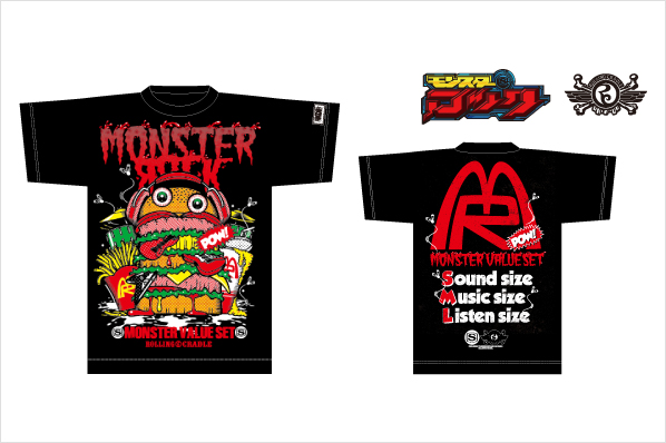 ロリクレ×モンスターロック コラボT MONSTER BUGER!!