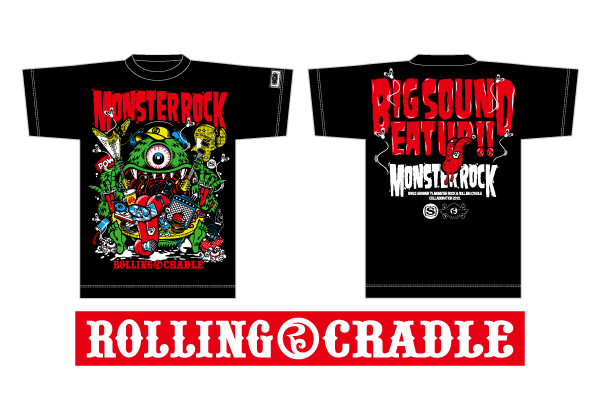 ROLLING CRADLE x モンスターロック コラボＴ BIG SOUND EAT UP!!