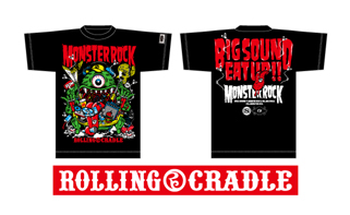 ROLLING CRADLE x モンスターロック コラボＴ BIG SOUND EAT UP!!