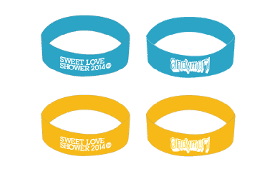 andymori×SWEET LOVE SHOWER シリコンバンド