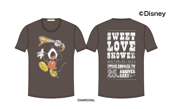 SWEET LOVE SHOWER 2014 / Mickey / Tシャツ（チャコールグレー）