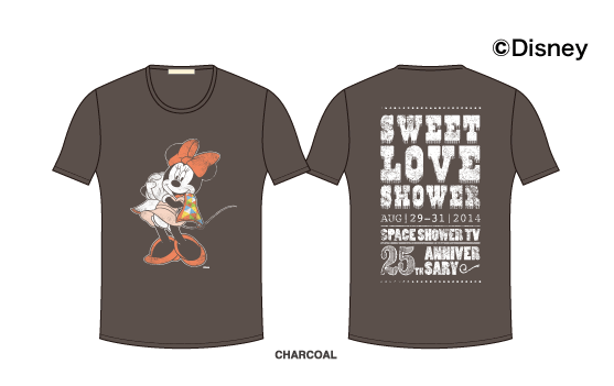 SWEET LOVE SHOWER 2014 / Minnie / Tシャツ（チャコールグレー）
