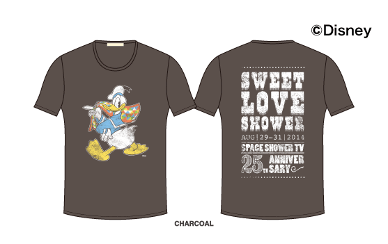 SWEET LOVE SHOWER 2014 / Donald / Tシャツ（チャコールグレー）