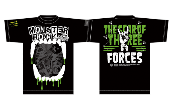 RC×MONSTER ROCK×MONSTER ENERGY THE SCAR OF THREE FORCES　Tシャツ