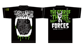 RC×MONSTER ROCK×MONSTER ENERGY THE SCAR OF THREE FORCES　Tシャツ