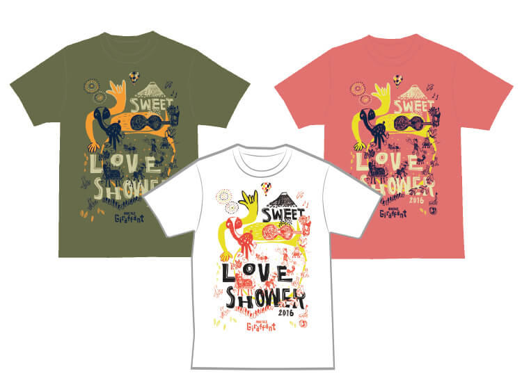 SLS×門 秀彦　FUJI&GIRAFFANT Tシャツ