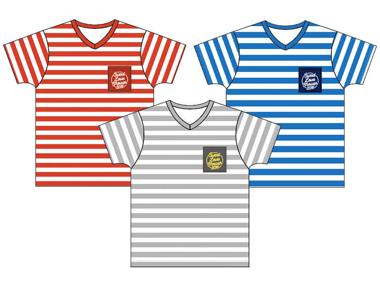 ポケット付きボーダー Tシャツ