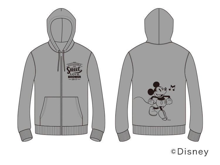 SWEET LOVE SHOWER 2017 / Mickey / パーカー 杢グレー